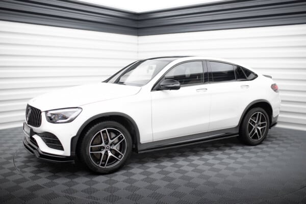 MAXTON DESIGN - Lišty pod prahy V.3, MERCEDES-BENZ GLC COUPE AMG-LINE C253, Čierny lesk – Obrázok 2