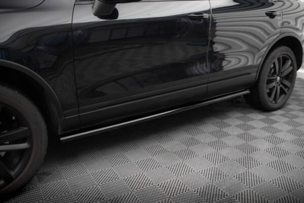 MAXTON DESIGN - Lišty pod bočné prahy ,VOLKSWAGEN TOUAREG MK2, Čierny lesk – Obrázok 3