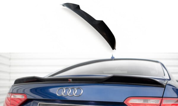 MAXTON DESIGN - Spoiler kufra 3D , AUDI A5 COUPE 8T, Čierny lesk