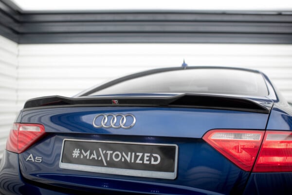 MAXTON DESIGN - Spoiler kufra 3D , AUDI A5 COUPE 8T, Čierny lesk – Obrázok 4