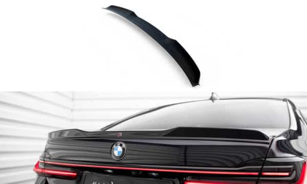 MAXTON DESIGN - Spoiler kufra kufra 3D, vhodné pre BMW 7 M-PACK G11, Čierny lesk