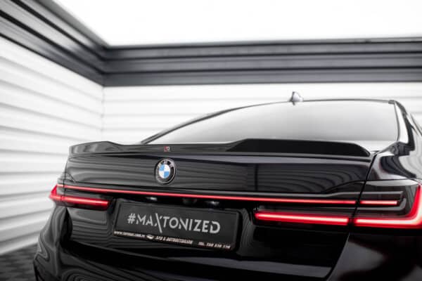 MAXTON DESIGN - Spoiler kufra kufra 3D, vhodné pre BMW 7 M-PACK G11, Čierny lesk – Obrázok 4