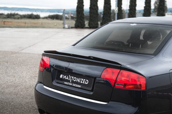 MAXTON DESIGN - Predĺženie spoilera, AUDI RS4 SEDAN B7, Čierny lesk – Obrázok 2
