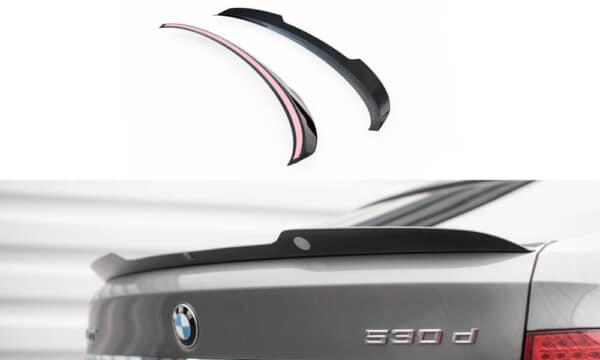 MAXTON DESIGN - Predĺženie spoilera vhodné pre BMW 5 GT M-PACK F07, Čierny lesk