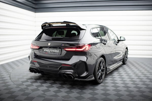 MAXTON DESIGN - Predlženie spoilera kufra, vhodné pre BMW M135I M-PERFORMANCE F40, Čierny lesk – Obrázok 3