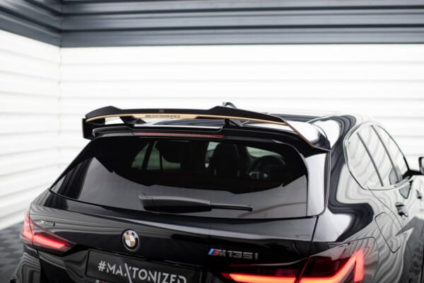 MAXTON DESIGN - Predlženie spoilera kufra, vhodné pre BMW M135I M-PERFORMANCE F40, Čierny lesk – Obrázok 4