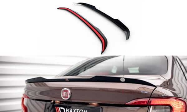 MAXTON DESIGN - Predĺženie spoilera, FIAT TIPO S SEDAN MK1, Čierny lesk