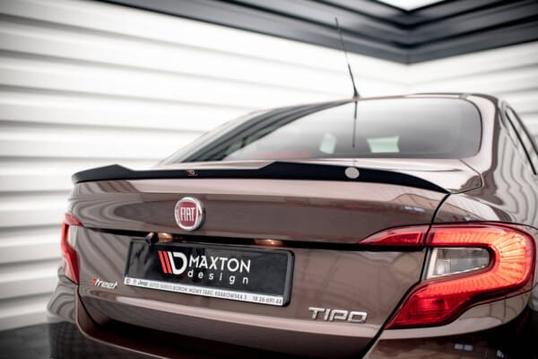 MAXTON DESIGN - Predĺženie spoilera, FIAT TIPO S SEDAN MK1, Čierny lesk – Obrázok 4