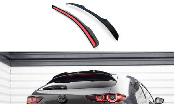 MAXTON DESIGN - Predĺženie spoilera MAZDA 3 MK4, Čierny lesk