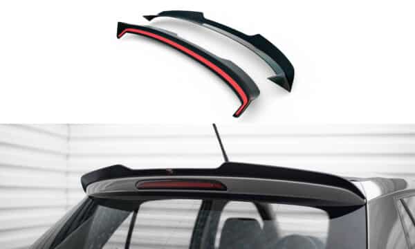 MAXTON DESIGN - Predĺženie spoilera SKODA FABIA HATCHBACK MK3 ,Čierny lesk