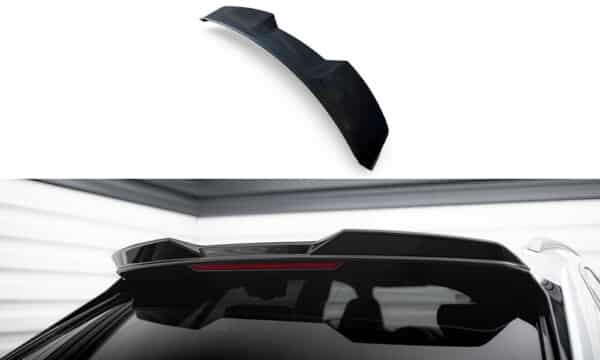 MAXTON DESIGN - Horné predĺženie spoilera 3D AUDI SQ8 / Q8 S-LINE MK1, Čierny lesk