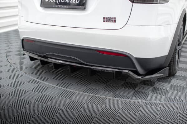 MAXTON DESIGN - Spoiler pod zadný nárazník  ,TESLA MODEL X MK1 FACELIFT, Čierny lesk – Obrázok 3
