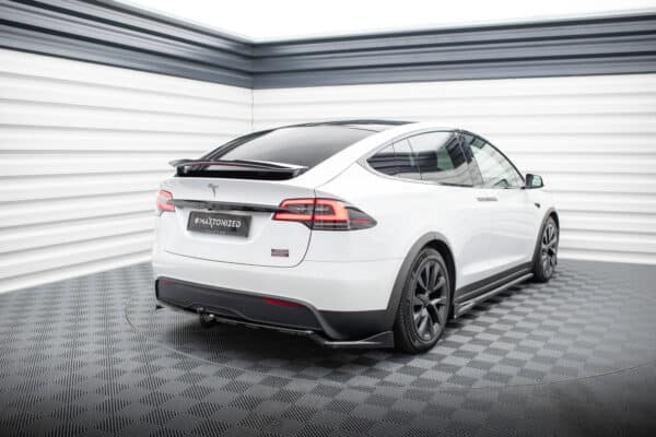 MAXTON DESIGN - Spoiler pod zadný nárazník  ,TESLA MODEL X MK1 FACELIFT, Čierny lesk – Obrázok 2