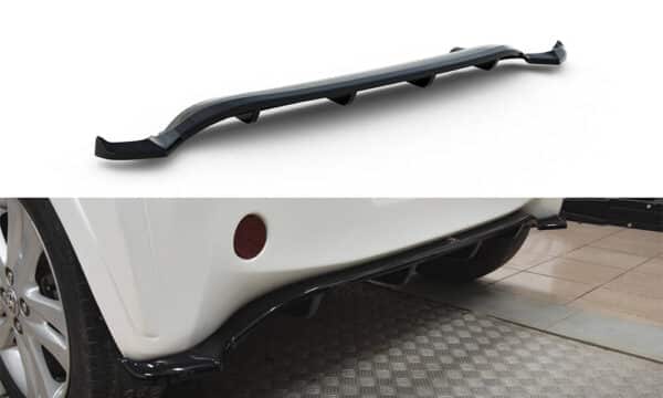 MAXTON DESIGN - Spoiler pod zadný nárazník, TOYOTA IQ, Čierny lesk