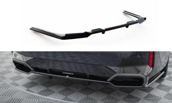 MAXTON DESIGN - Spoiler pod zadný nárazník V.1, vhodné pre BMW 5 M-PACK G60, Čierny lesk