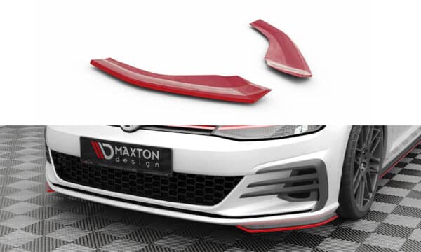 MAXTON DESIGN - Predné splitre,  VOLKSWAGEN GOLF GTI MK7 FACELIFT, Červené
