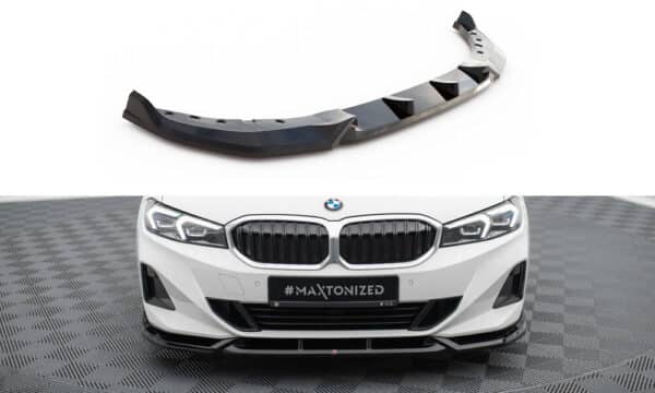 MAXTON DESIGN - Spoiler pod predný nárazník ,vhodné pre BMW 3 SEDAN / TOURING G20 / G21 FACELIFT, Čierny lesk