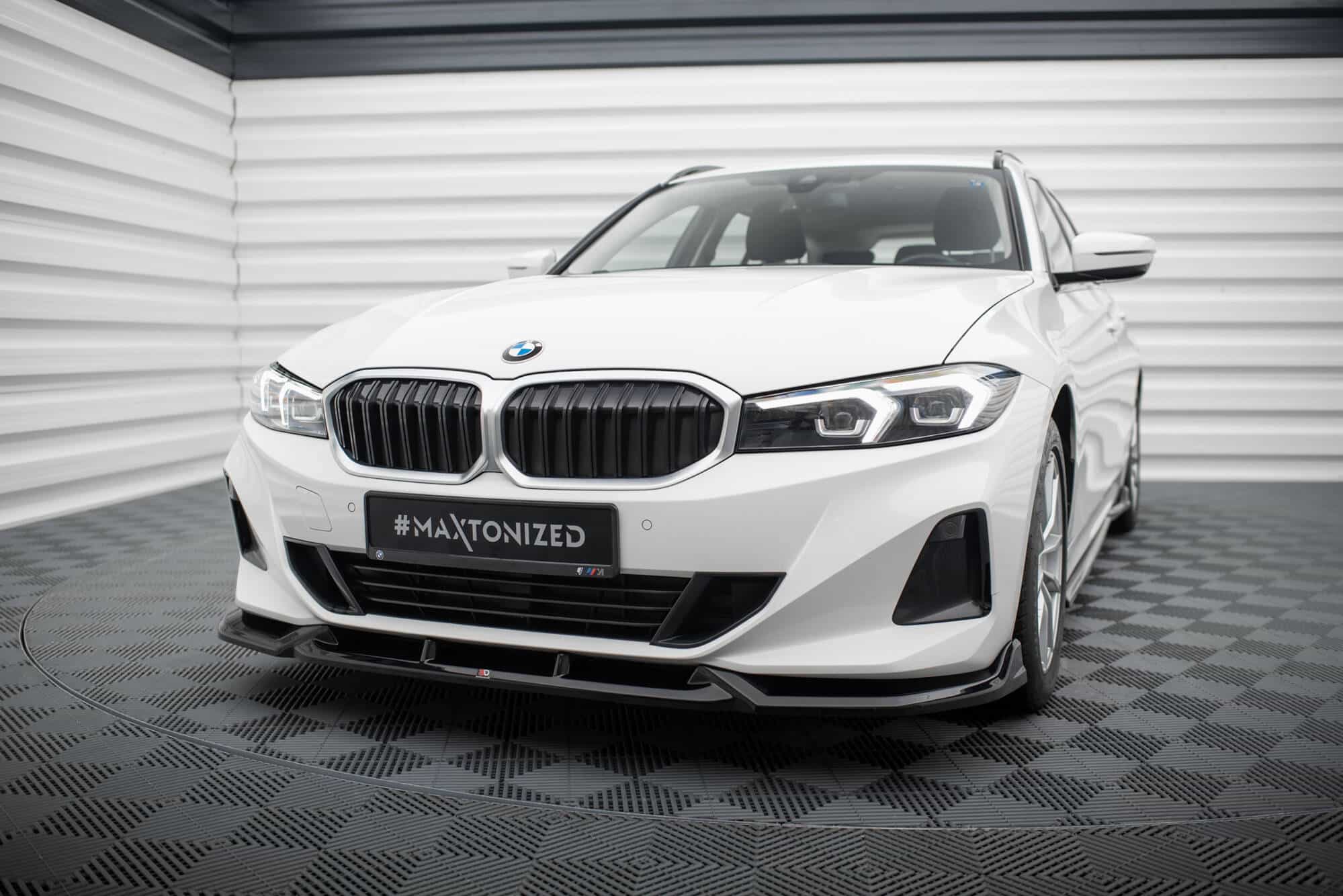 MAXTON DESIGN - Spoiler pod predný nárazník ,vhodné pre BMW 3 SEDAN / TOURING G20 / G21 FACELIFT, Čierny lesk – Obrázok 4