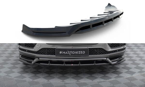 MAXTON DESIGN - Spoiler pod predný nárazník, BENTLEY BENTAYGA MK1, Čierny lesk