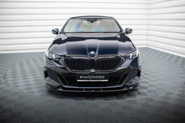 MAXTON DESIGN - Spoiler pod predný nárazník V.1, vhodné pre BMW 5 M-PACK G60, Čierny lesk – Obrázok 2