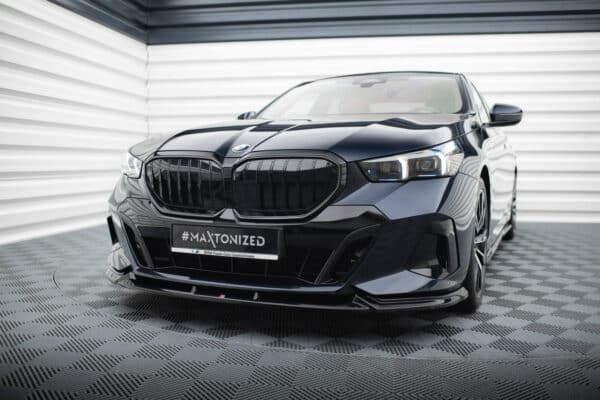 MAXTON DESIGN - Spoiler pod predný nárazník V.1, vhodné pre BMW 5 M-PACK G60, Čierny lesk – Obrázok 3