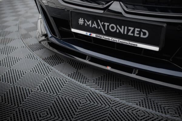 MAXTON DESIGN - Spoiler pod predný nárazník V.1, vhodné pre BMW 5 M-PACK G60, Čierny lesk – Obrázok 4
