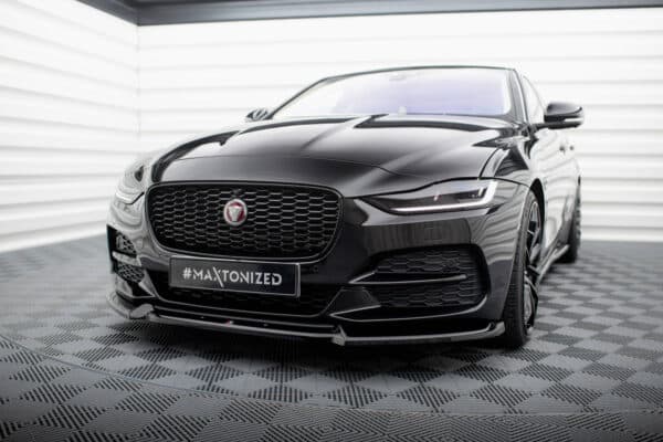 MAXTON DESIGN -Spoiler pod predný nárazník  V.2 JAGUAR XE X760 FACELIFT, Čierny lesk – Obrázok 3