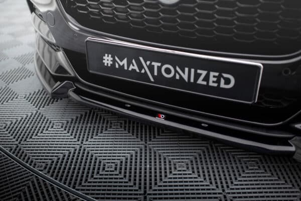 MAXTON DESIGN -Spoiler pod predný nárazník  V.2 JAGUAR XE X760 FACELIFT, Čierny lesk – Obrázok 4