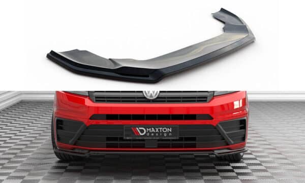 MAXTON DESIGN - Spoiler pod predný nárazník V.2 ,VOLKSWAGEN CRAFTER MK2, Čierny lesk
