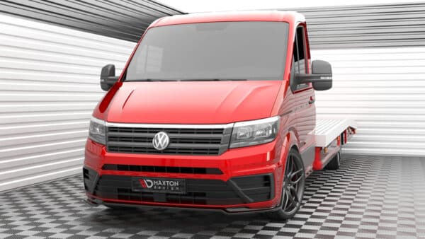 MAXTON DESIGN - Spoiler pod predný nárazník V.2 ,VOLKSWAGEN CRAFTER MK2, Čierny lesk – Obrázok 5