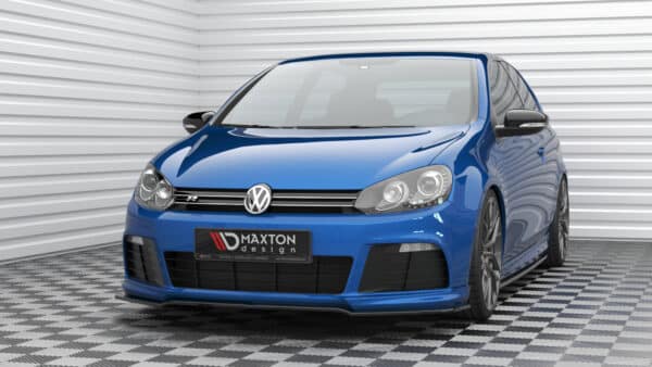MAXTON DESIGN - Spoiler pod predný nárazník V.2, VOLKSWAGEN GOLF R MK6, Čierny lesk – Obrázok 2