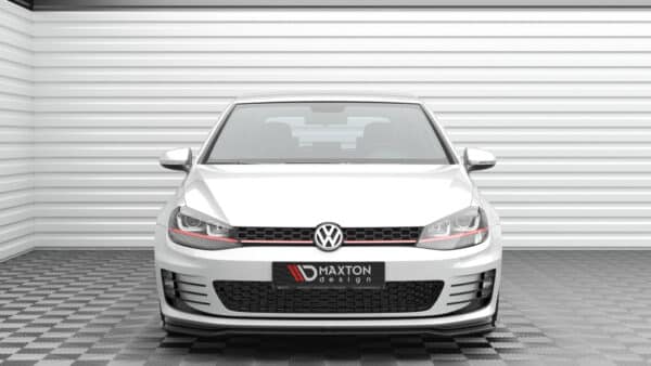 MAXTON DESIGN - Spoiler pod predný nárazník V.3, VOLKSWAGEN GOLF GTI MK7, Čierny lesk – Obrázok 2