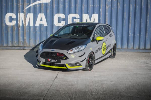 MAXTON DESIGN - Spoiler pod predný nárazník V.4, FORD FIESTA ST MK7 FACELIFT, Čierny lesk – Obrázok 2