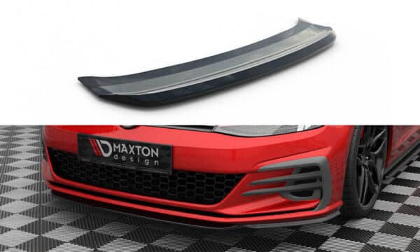 MAXTON DESIGN - Spoiler pod predný nárazník V.5, VOLKSWAGEN GOLF GTI MK7 FACELIFT, Čierny lesk