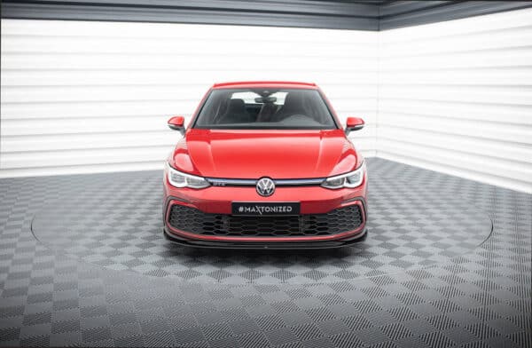 MAXTON DESIGN - Spoiler pod predný nárazník V.6, VOLKSWAGEN GOLF GTI / GTE / R-LINE MK8, Čierny lesk – Obrázok 2