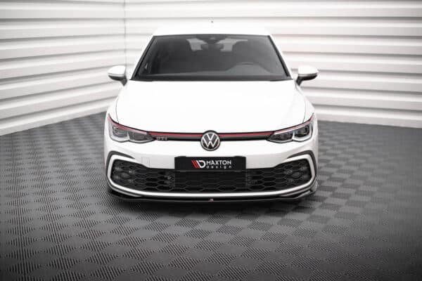 MAXTON DESIGN - Spoiler pod predný nárazník V.7 VOLKSWAGEN GOLF GTI / R-LINE MK8, Čierny lesk – Obrázok 2