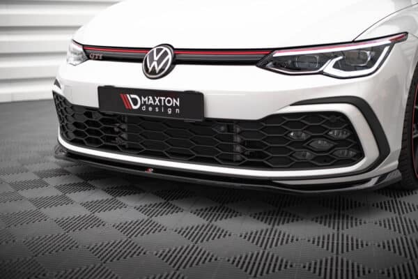 MAXTON DESIGN - Spoiler pod predný nárazník V.7 VOLKSWAGEN GOLF GTI / R-LINE MK8, Čierny lesk – Obrázok 3