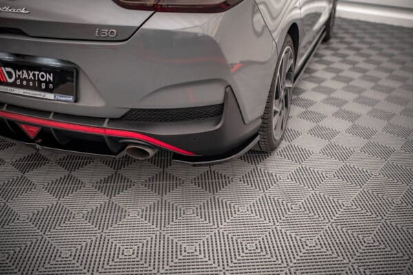 MAXTON DESIGN - Spoiler pod zadný nárazník, HYUNDAI I30 FASTBACK N-LINE MK3 FACELIFT, Čierny lesk – Obrázok 3