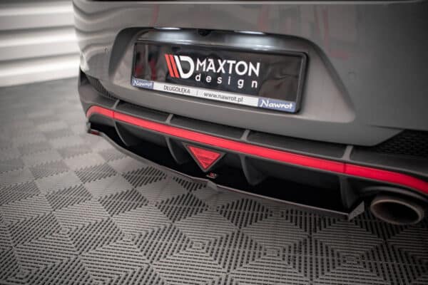 MAXTON DESIGN - Spoiler pod zadný nárazník, HYUNDAI I30 FASTBACK N-LINE MK3 FACELIFT, Čierny lesk – Obrázok 4