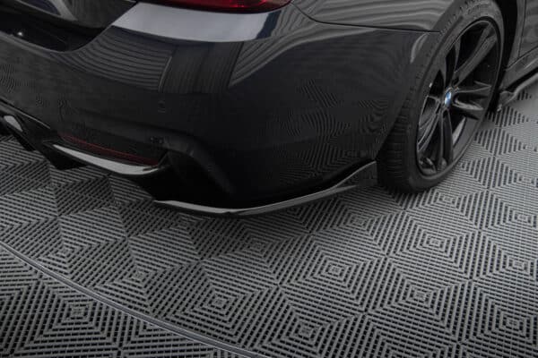 MAXTON DESIGN - Bočné difúzory zadného nárazníka V.1, vhodné pre BMW 4 GRAN COUPE M-PACK F36, Čierny lesk – Obrázok 3
