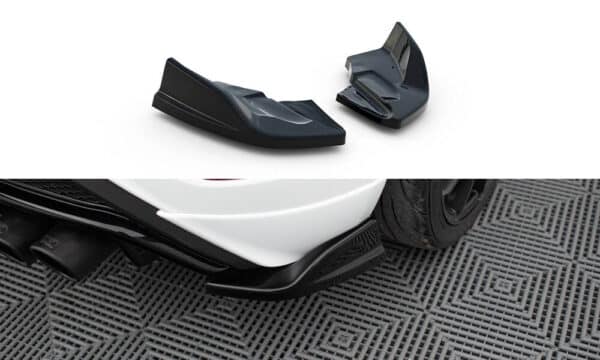 MAXTON DESIGN - Bočné spojlere zadného nárazníka V.2, FORD FIESTA ST MK7 FACELIFT, Čierny lesk