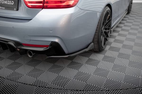 MAXTON DESIGN - Bočné difúzory zadného nárazníka V.5, vhodné pre BMW 4 COUPE M-PACK F32 , Čierny lesk – Obrázok 3