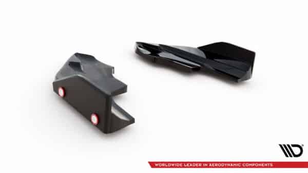 MAXTON DESIGN - Bočné spojlere zadného nárazníka V.56+ splitre, VOLKSWAGEN GOLF R MK8, Čierny lesk – Obrázok 6