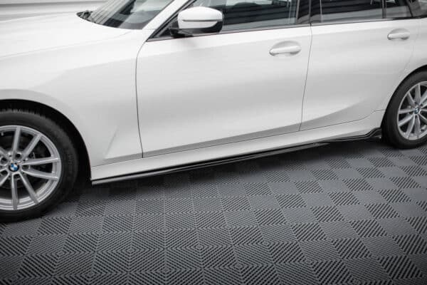 MAXTON DESIGN - Lišty pod bočné prahy ,vhodné pre BMW 3 SEDAN / TOURING G20 / G21 FACELIFT, Čierny lesk – Obrázok 2