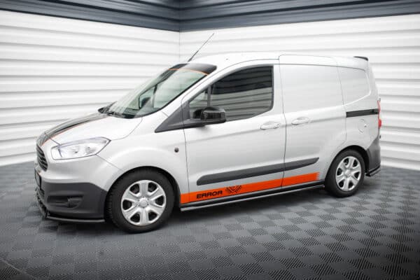 MAXTON DESIGN - Lišty pod bočné prahy, FORD TRANSIT COURIER MK1 , Čierny lesk – Obrázok 3