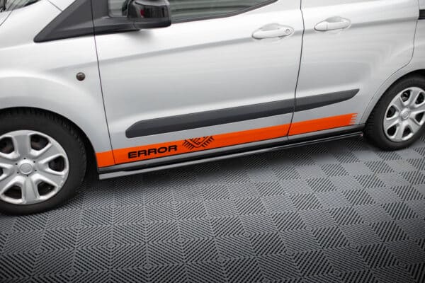 MAXTON DESIGN - Lišty pod bočné prahy, FORD TRANSIT COURIER MK1 , Čierny lesk – Obrázok 4