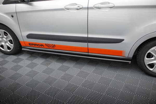 MAXTON DESIGN - Lišty pod bočné prahy, FORD TRANSIT COURIER MK1 , Čierny lesk – Obrázok 5