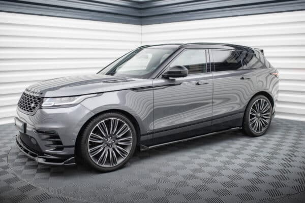 MAXTON DESIGN - Lišty pod bočné prahy, LAND ROVER RANGE ROVER VELAR R-DYNAMIC MK1 , Čierny lesk – Obrázok 2