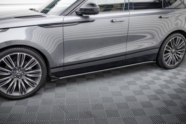 MAXTON DESIGN - Lišty pod bočné prahy, LAND ROVER RANGE ROVER VELAR R-DYNAMIC MK1 , Čierny lesk – Obrázok 3