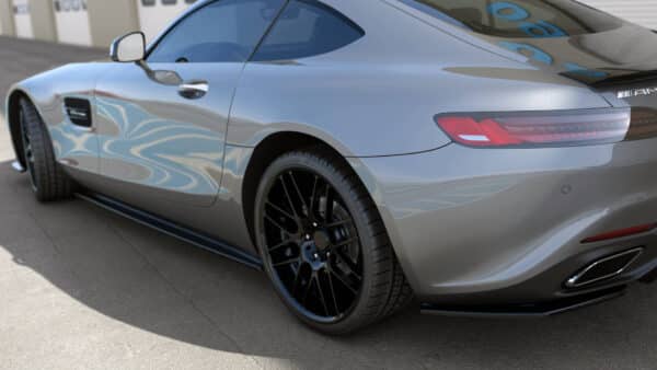 MAXTON DESIGN - Lišty pod bočné prahy, MERCEDES-AMG GT / GT S C190 FACELIFT, Čierny lesk – Obrázok 5